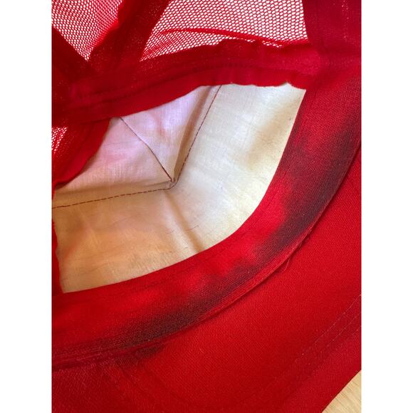 Vintage Eagles Band Red A-Frame USA Made Trucker Hat - Picture 7 of 7